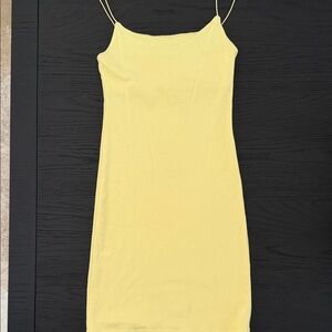 Zara Lemon Yellow Mini Dress